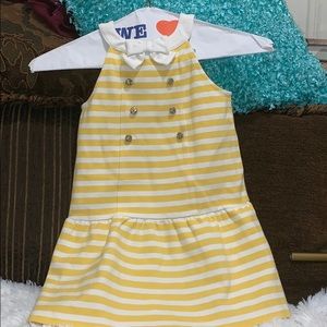 Yellow vibrant janie and jack dress for toddlers